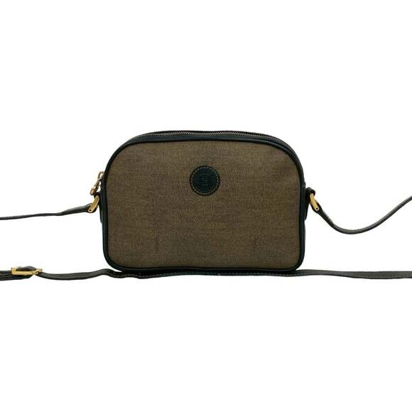 FENDI Black Leather Shoulder Bag
